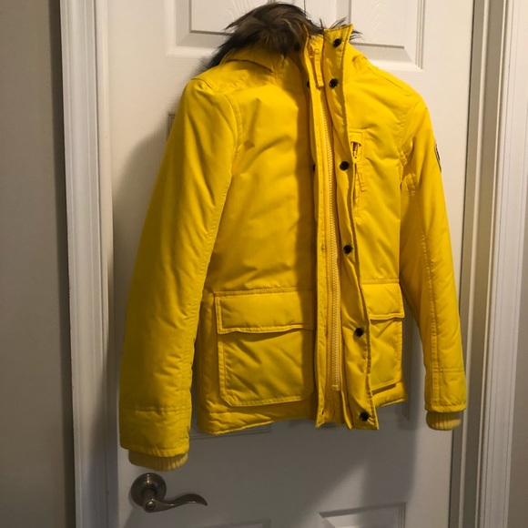 Abercrombie and Fitch Jacket w/ Fur Hood in Kids L - Picture 2 of 8